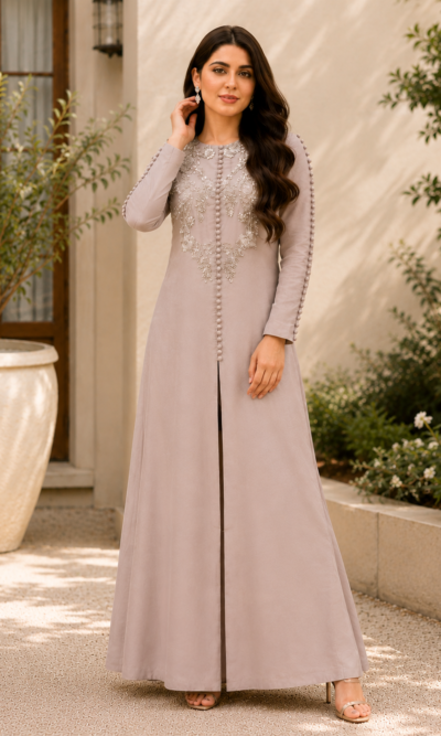 Grace - Lilac Long Shirt with Straight Trouser