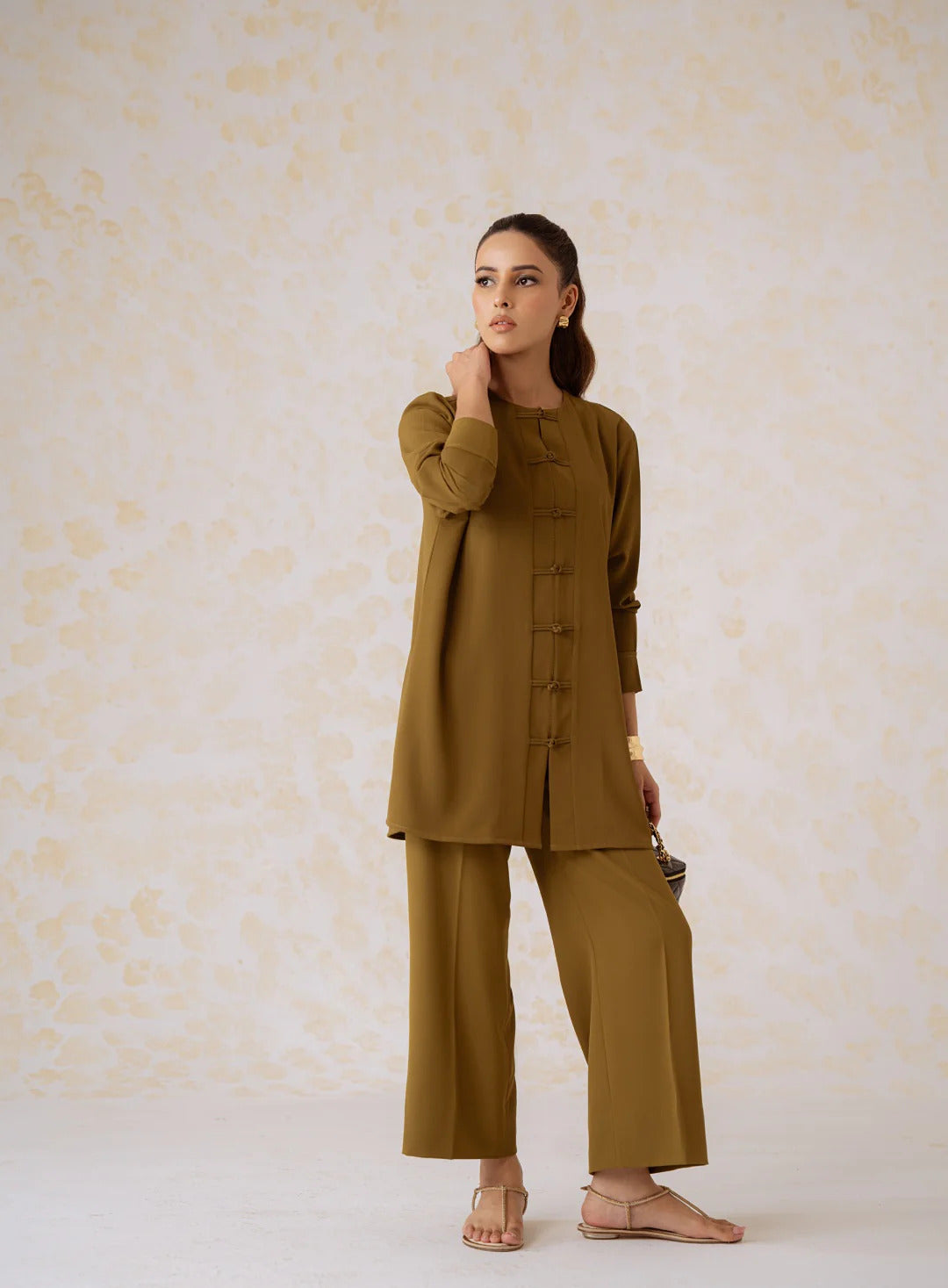 Mist - Copper Warm Georgette 2-Piece Cord Set