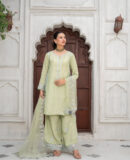 Moonlight - Pista Embroidered 3-Piece Festive Ensemble