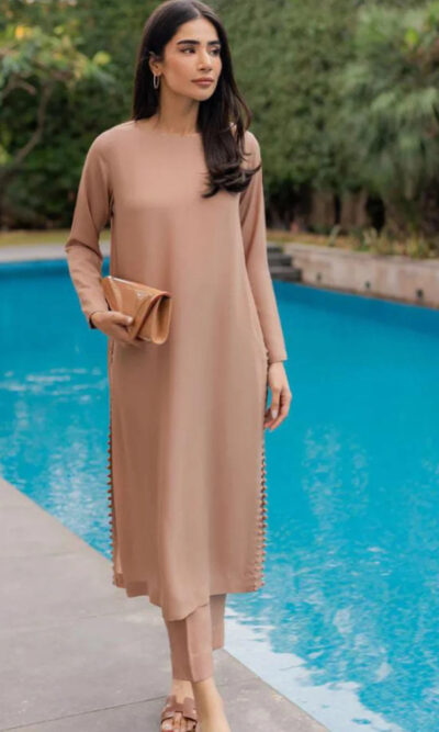 Moonlit - Coffee Georgette 2-Piece Cord Set