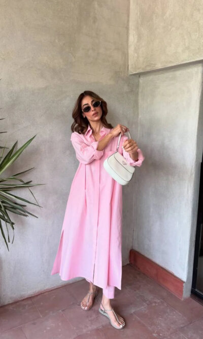 Mystique - Pink Soft Georgette 2-Piece Suit
